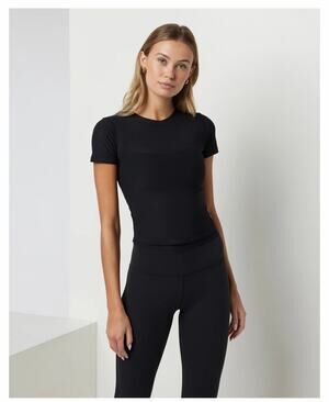 Like New Vuori Hot Mesh Tee Black Shirt Top Sold Out